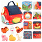 Maison de la Ferme Interactive en Peluche - Set de Jouets pour Enfants