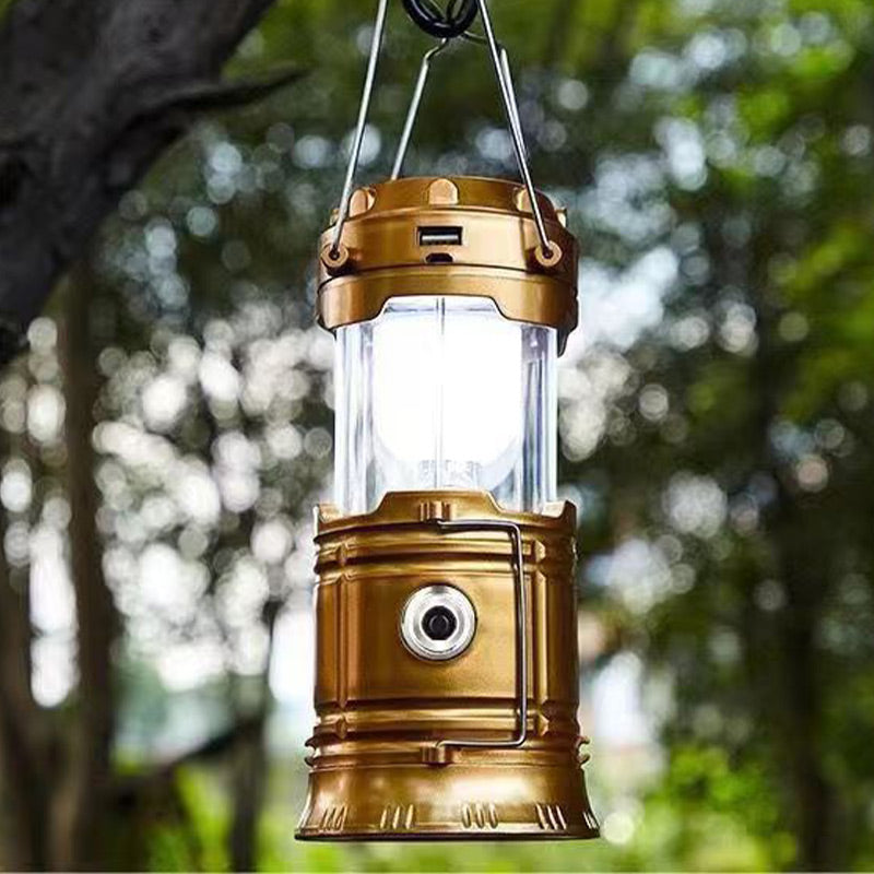 💐50% DE RÉDUCTION ! Lampe de camping rétractable à énergie solaire – Charge Solaire + USB, Étanche IP65, Lumière Multimode 🏕️☀️【Offre Limitée】