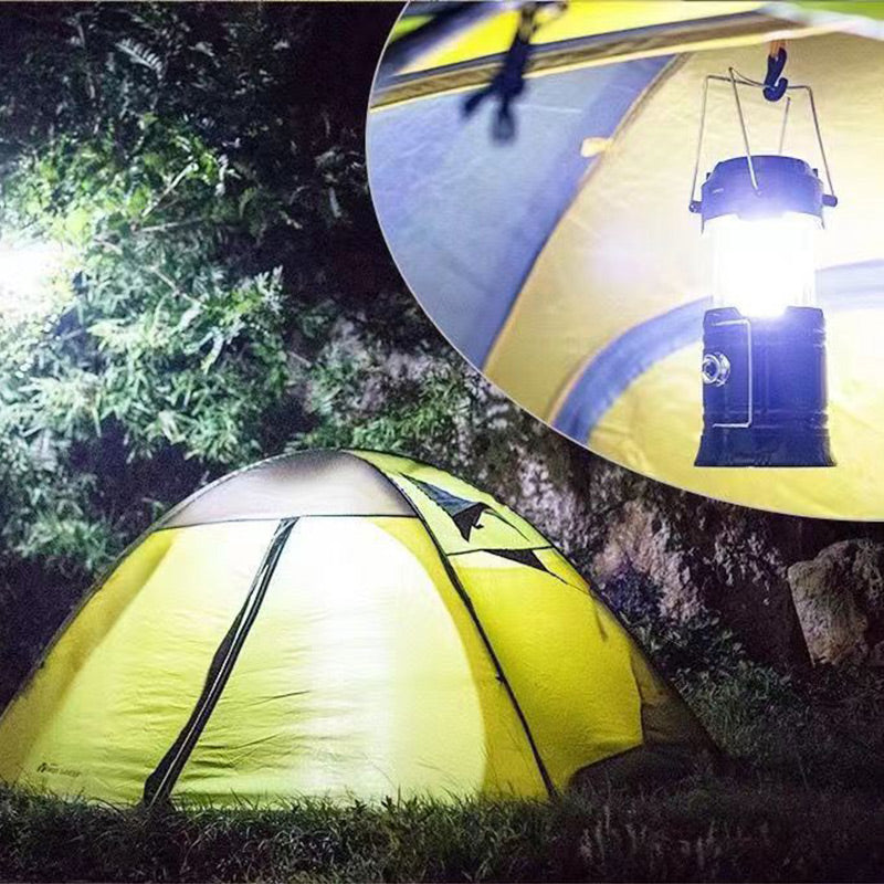 💐50% DE RÉDUCTION ! Lampe de camping rétractable à énergie solaire – Charge Solaire + USB, Étanche IP65, Lumière Multimode 🏕️☀️【Offre Limitée】