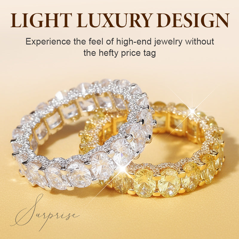 💎50% de réduction💍Bague de mode en zircon scintillant plein cercle
