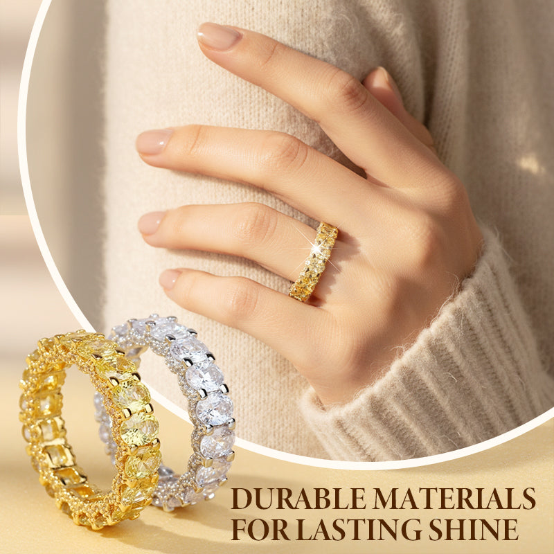 💎50% de réduction💍Bague de mode en zircon scintillant plein cercle