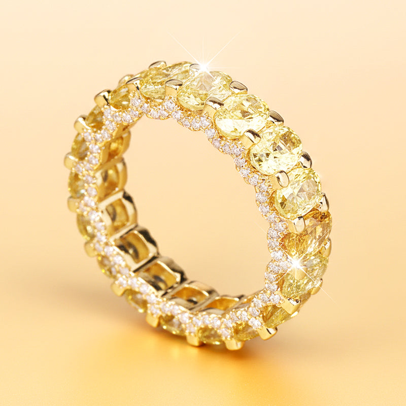💎50% de réduction💍Bague de mode en zircon scintillant plein cercle