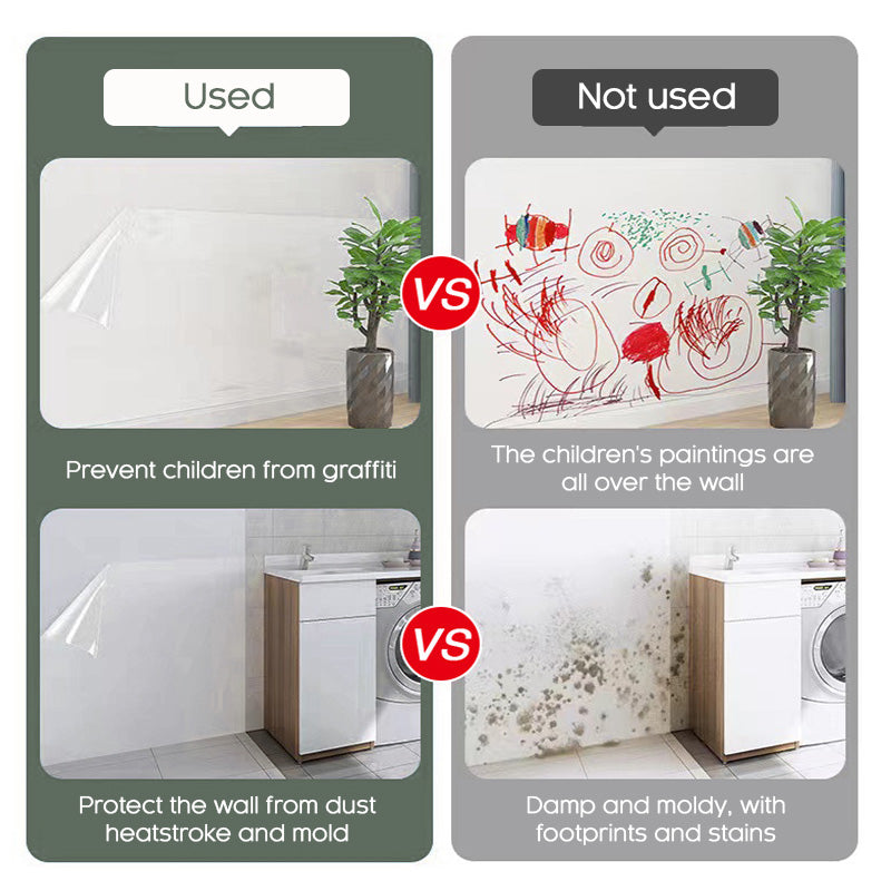 ✨ 50 % de réduction – Film Mural Électrostatique Transparent ! 🛡️ Sans colle, anti-rayures & résistant aux taches – Idéal pour enfants, cuisine et salon