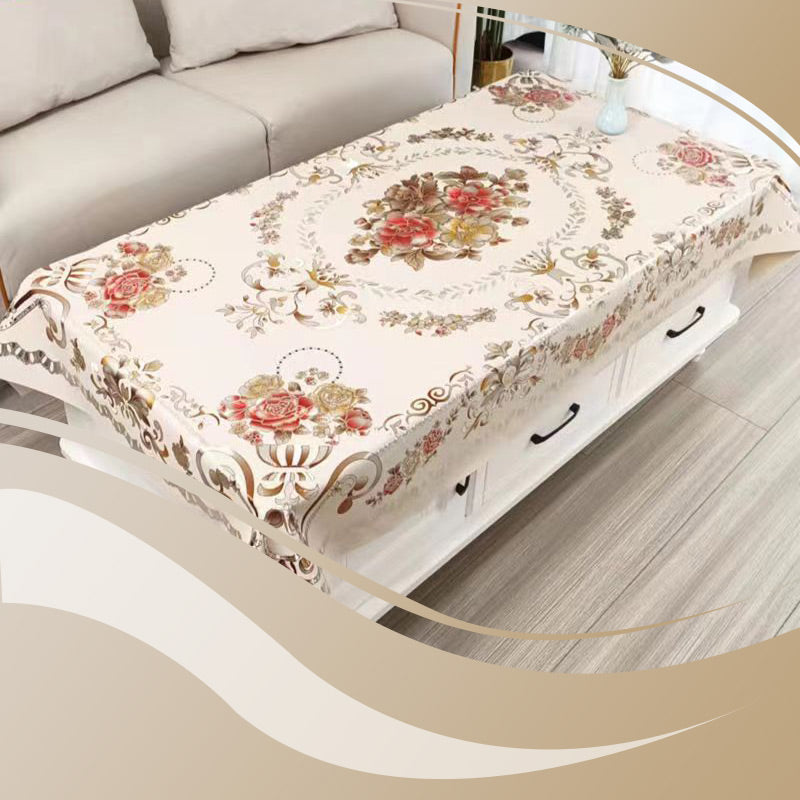 Nappe Imperméable et Oléofuge à Motif Floral - Protection de Table Multifonctionnelle