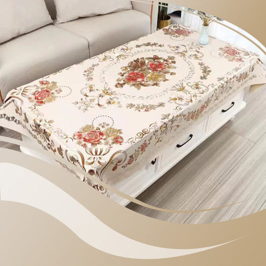 Nappe Imperméable et Oléofuge à Motif Floral - Protection de Table Multifonctionnelle