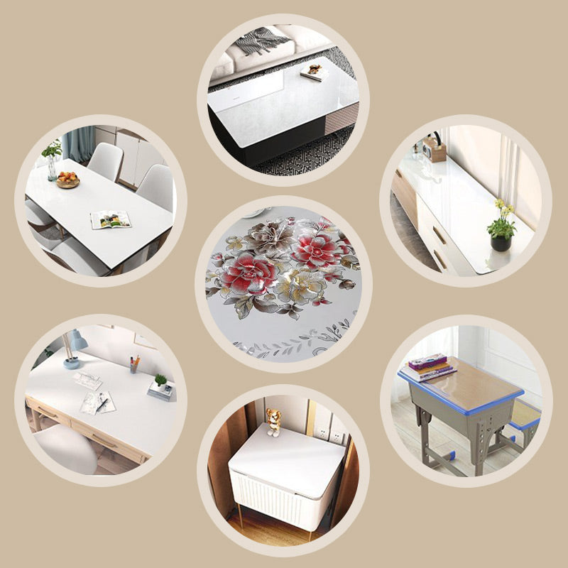 Nappe Imperméable et Oléofuge à Motif Floral - Protection de Table Multifonctionnelle
