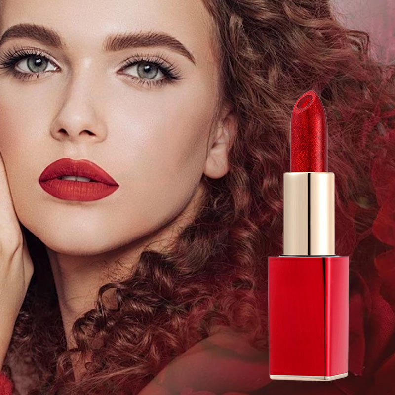 💄Rouge à Lèvres Pailleté Hydratant qui Change de Couleur – Double Couche, Longue Tenue & Activation Thermique
