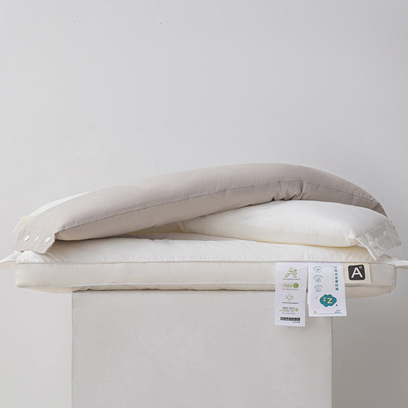 😴 PROMO FLASH : 50% DE RÉDUCTION ! Oreiller Cervical Double Couche – Hauteur Ajustable & Tissu Anti-Bactérien for un Sommeil Sain et un Soutien Précis ✨🛏️