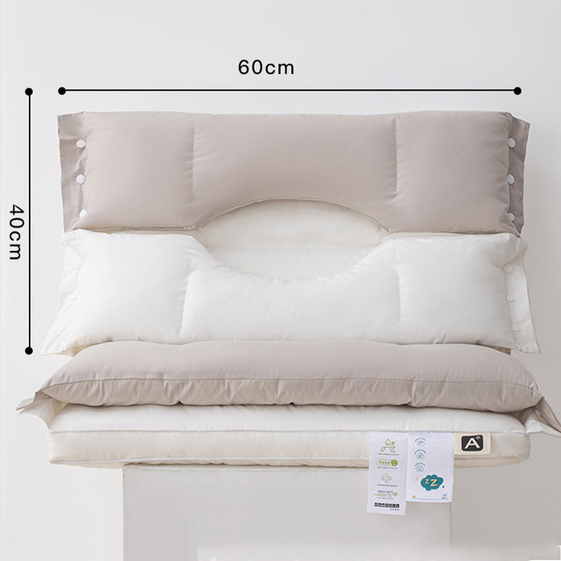 😴 PROMO FLASH : 50% DE RÉDUCTION ! Oreiller Cervical Double Couche – Hauteur Ajustable & Tissu Anti-Bactérien for un Sommeil Sain et un Soutien Précis ✨🛏️