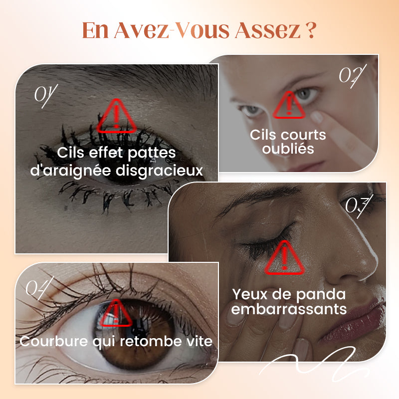 🎁Achetez 1 obtenez 1 GRATUIT✨Mascara Fibre Waterproof – Longueur, courbure & volume intense sans paquets🌟