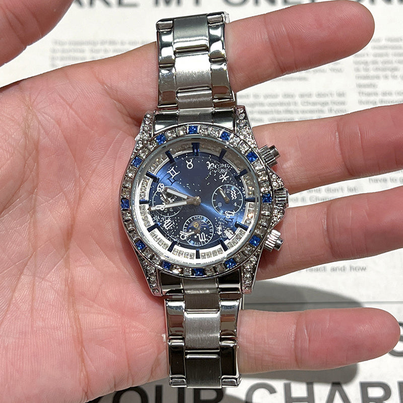 🎄Montre chronographe lumineuse à six aiguilles pour homme