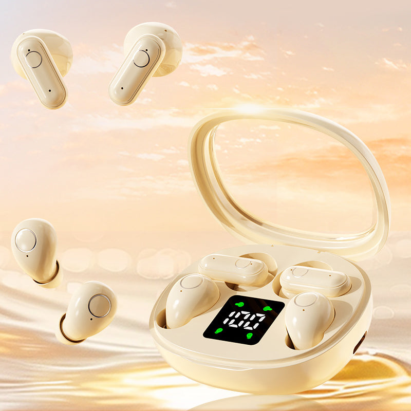 Deux paires d’écouteurs Bluetooth sans fil avec étui de charge LED