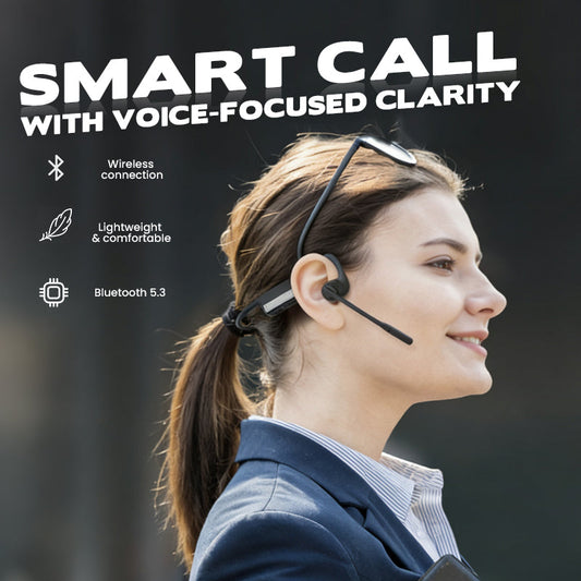 🔥Casque Bluetooth sans fil à conduction aérienne avec microphone