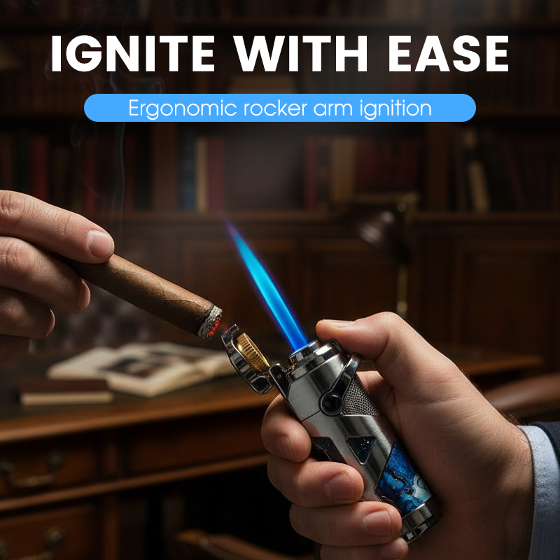Briquet à cigares portable coupe-vent et multifonctionnel