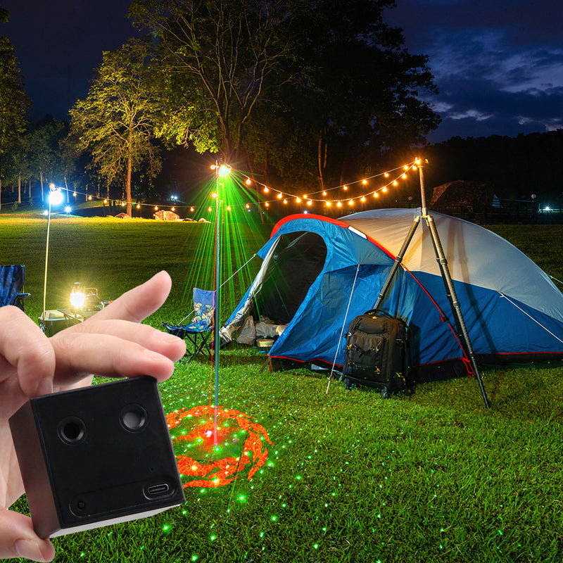 Lampe laser RGB rechargeable et portable pour soirées