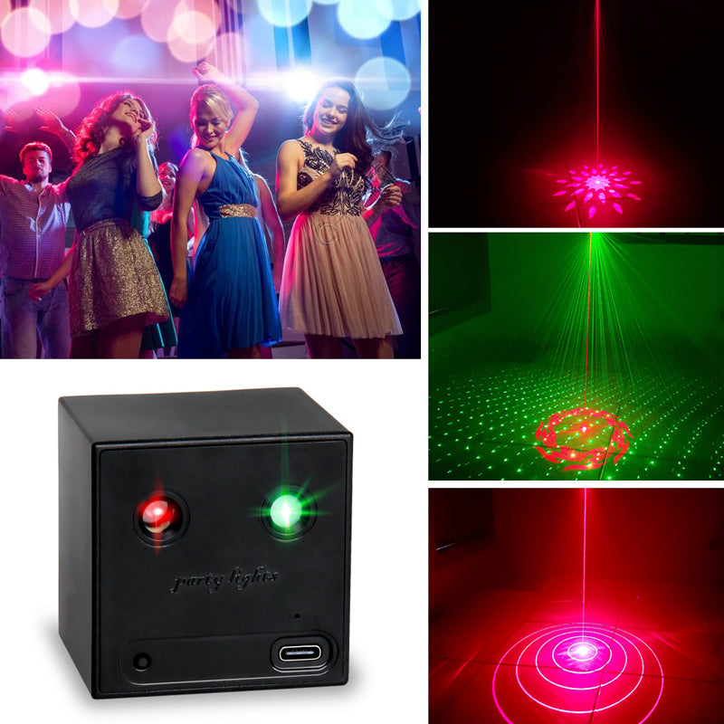 Lampe laser RGB rechargeable et portable pour soirées