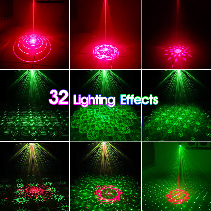 Lampe laser RGB rechargeable et portable pour soirées