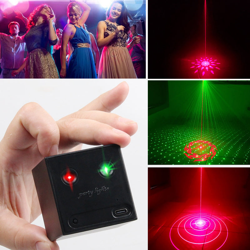 Lampe laser RGB rechargeable et portable pour soirées