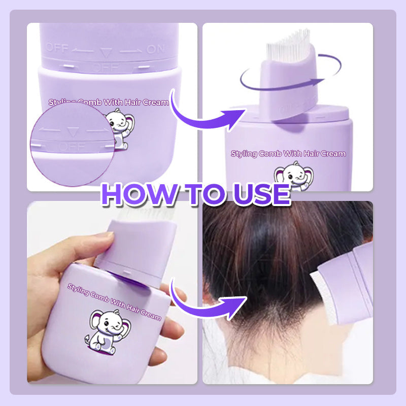 📢📢50 %  DE RÉDUCTION !! ⏰Peigne coiffant avec crème capillaire🦋Votre routine, en ordre✨