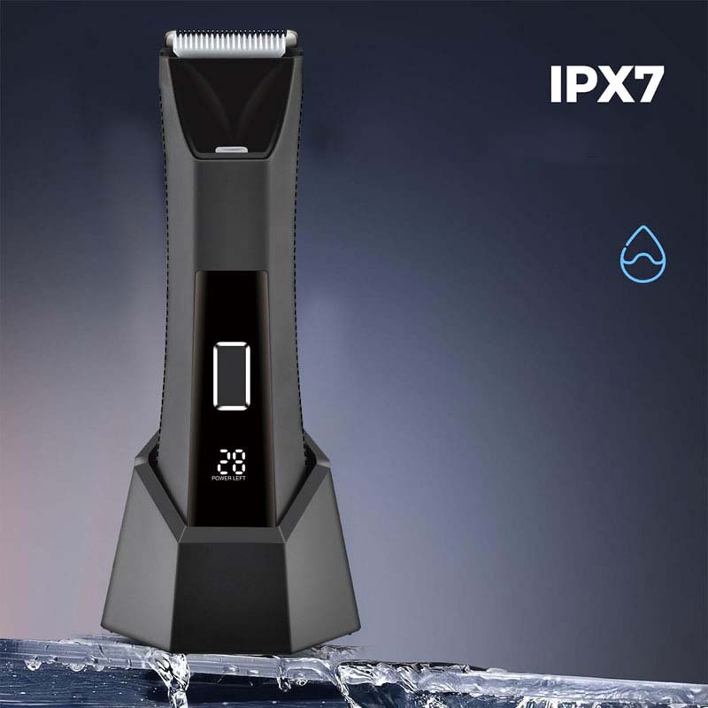 🪒 Rasoir Professionnel Corps & Intimité Homme – Lame en R & IPX7 – 600 mAh, 120 min for Toilettage