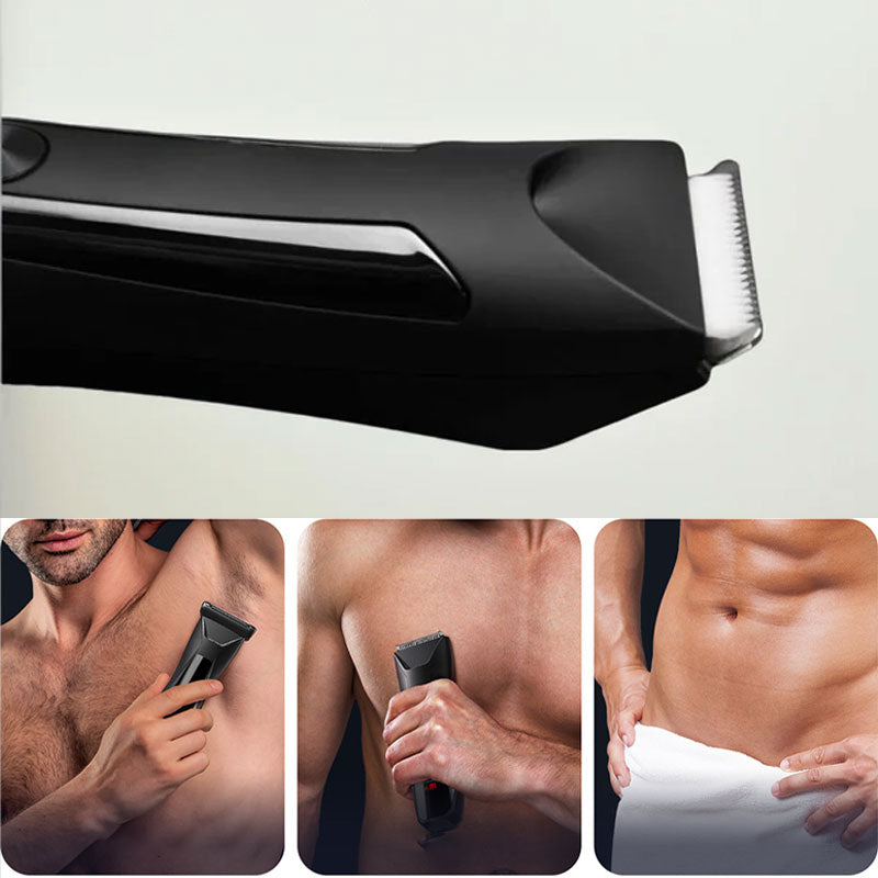 🪒 Rasoir Professionnel Corps & Intimité Homme – Lame en R & IPX7 – 600 mAh, 120 min for Toilettage