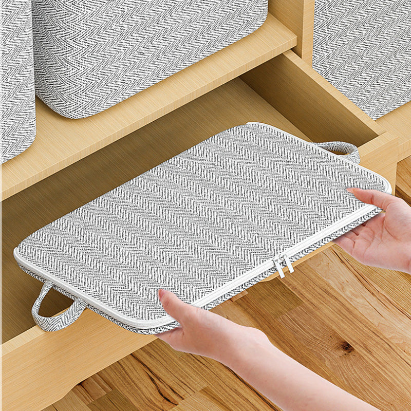 Boîte de Rangement Extra-Large avec Couvercle - Polyvalente pour Vêtements, Couvertures et Literie