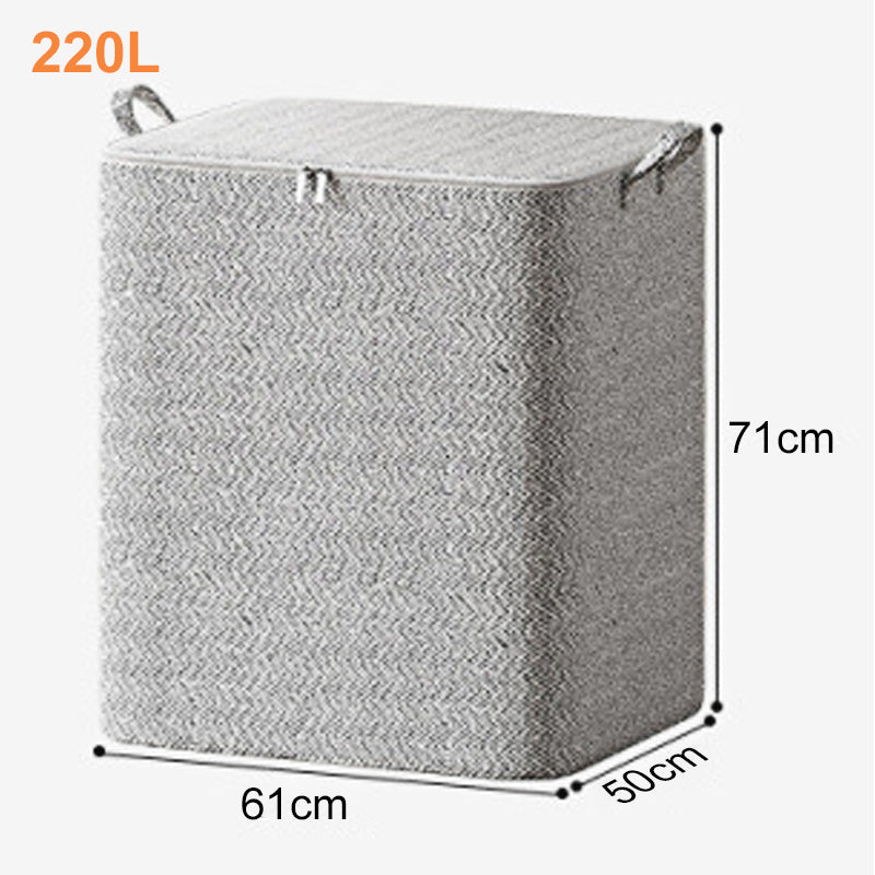 Boîte de Rangement Extra-Large avec Couvercle - Polyvalente pour Vêtements, Couvertures et Literie