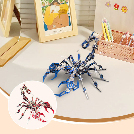 ✨Kit de puzzle métallique 3D « Scorpion » – Modèle mécanique à assembler