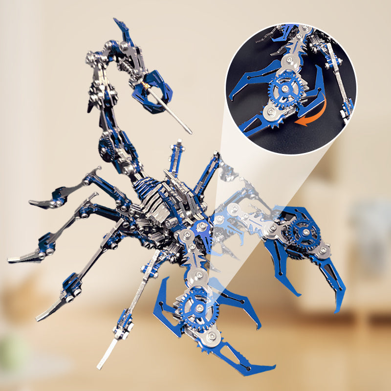 ✨Kit de puzzle métallique 3D « Scorpion » – Modèle mécanique à assembler