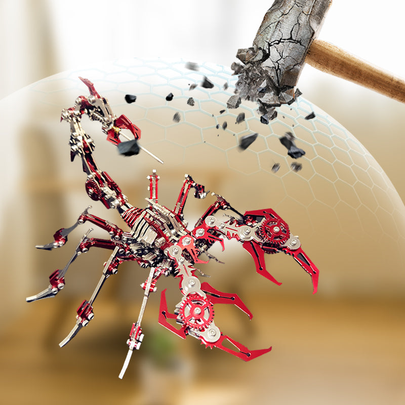 ✨Kit de puzzle métallique 3D « Scorpion » – Modèle mécanique à assembler