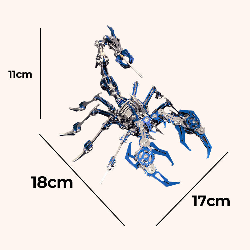 ✨Kit de puzzle métallique 3D « Scorpion » – Modèle mécanique à assembler