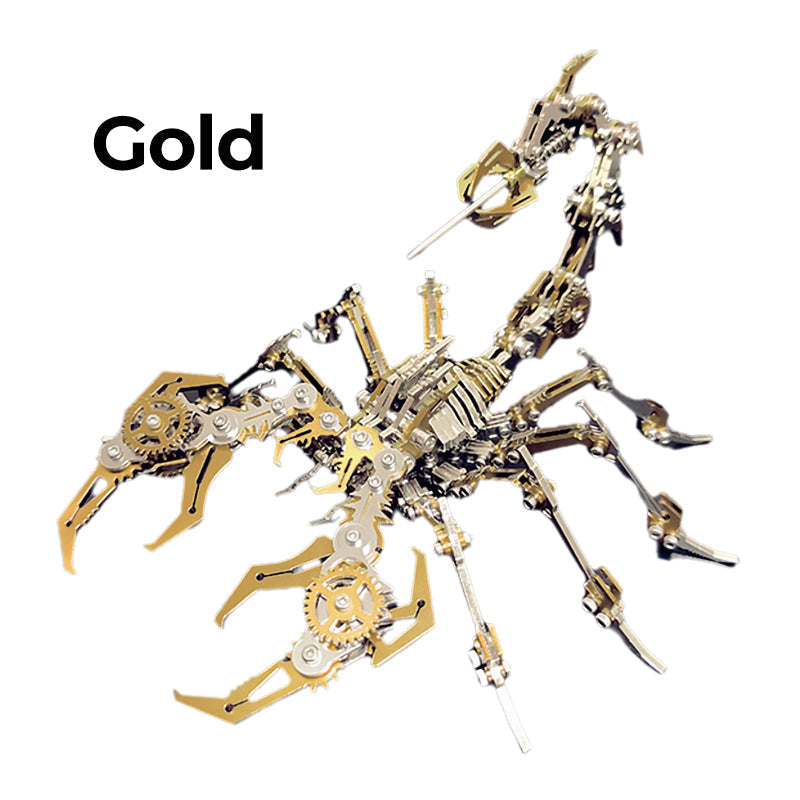 ✨Kit de puzzle métallique 3D « Scorpion » – Modèle mécanique à assembler
