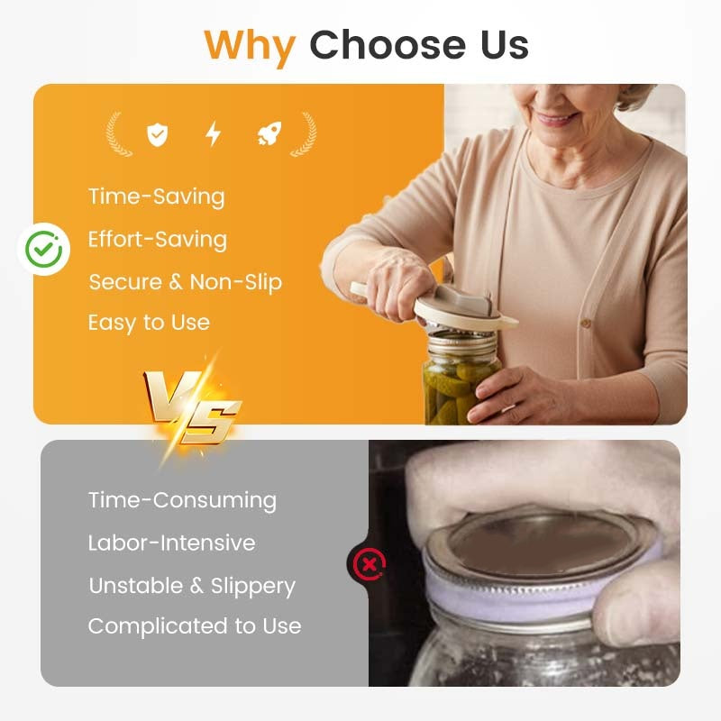 📢50% de réduction🥫Ouvre-Pot Multifonction 4 en 1 Sans Effort