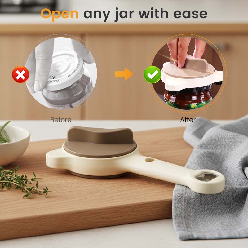 📢50% de réduction🥫Ouvre-Pot Multifonction 4 en 1 Sans Effort