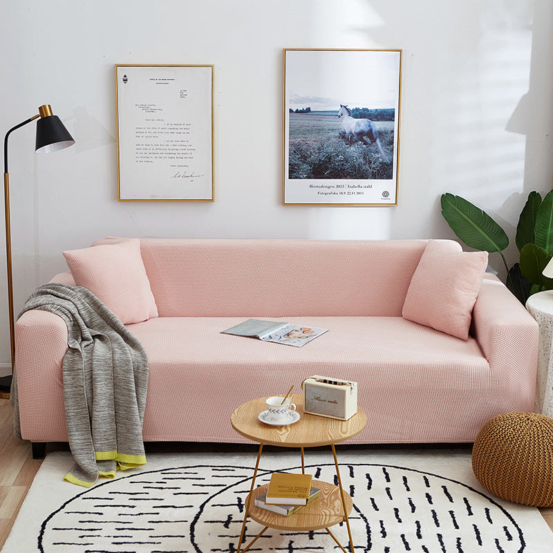 🛋️ 50% DE RÉDUCTION! 🧵 Housse de Canapé Extensible en Maille Jacquard – Anti-Dérapante, Douce & Ajustement Universel 🏠