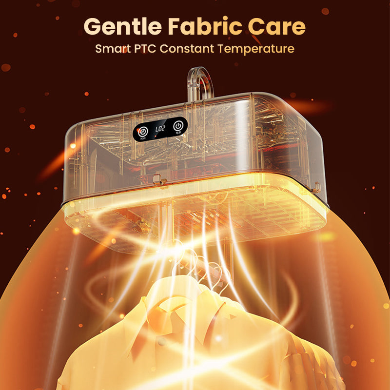 🌬️50% DE RÉDUCTION MAINTENANT❄️Séchoir à Vêtements Portable 600W PTC – Séchage Rapide, Portatif & Idéal pour l'Hiver⚡