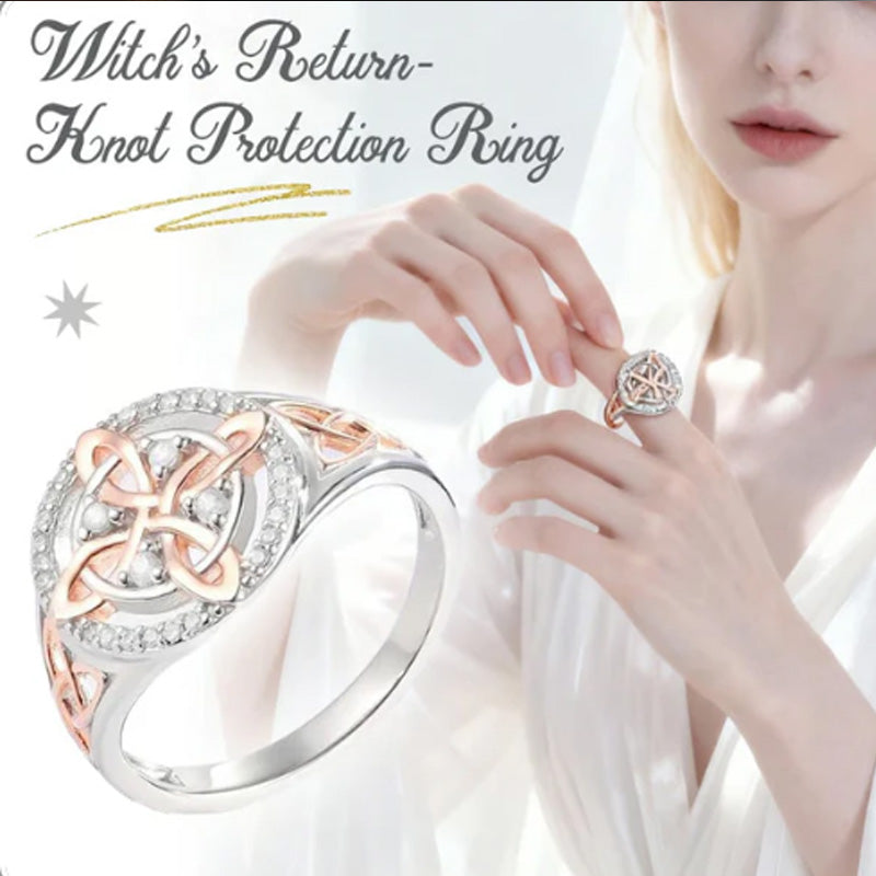 Bague Élégante Bicolore à Nœud Celtique Ornée de Zircons