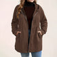 📢50% DE RÉDUCTION⏰Veste Ample à Capuche avec Tissage Texturé – Confort Ultra-Doux, Coupe Flatteuse & Style Élégant en 5 Couleurs⚡