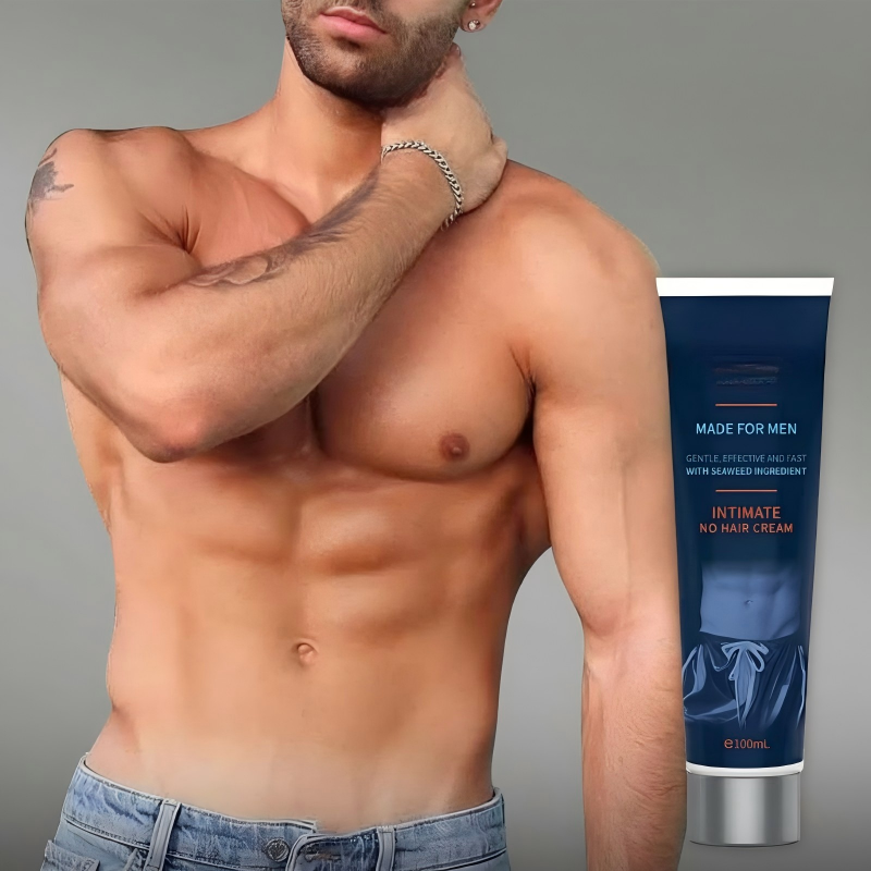 💖Crème Dépilatoire Homme à Action Rapide – Peau Lisse, Sans Irritation🧴🌿