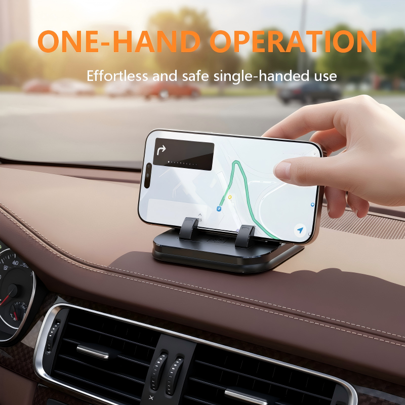 📱Support Voiture 360° + Carte de Stationnement Lumineuse – Pliable, Sécurisé & Sans Obstruction !✨