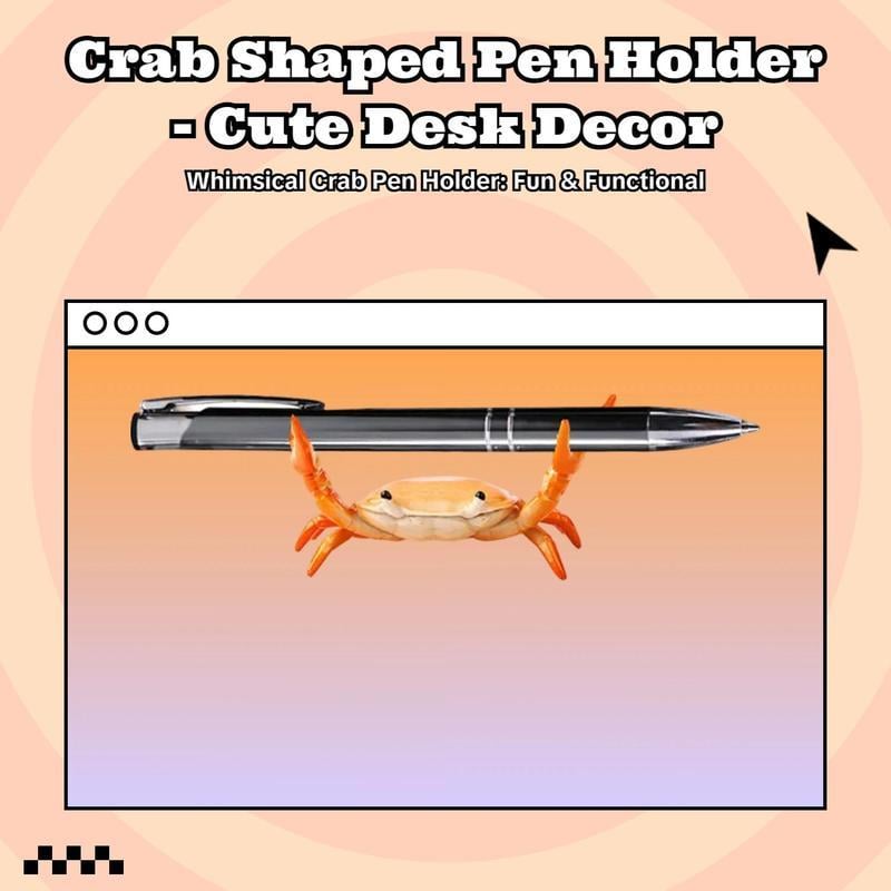 Porte-stylos en forme de crabe mignon