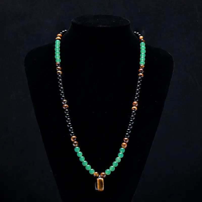 ⏰Collier bohème en perles de pierre naturelle