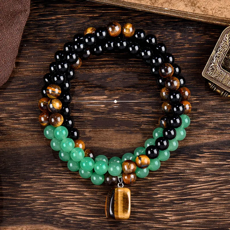 ⏰Collier bohème en perles de pierre naturelle