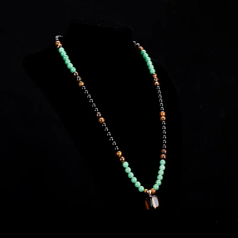 ⏰Collier bohème en perles de pierre naturelle