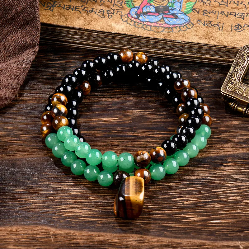⏰Collier bohème en perles de pierre naturelle