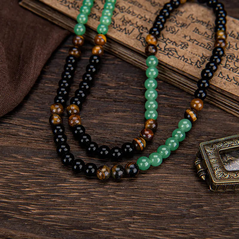 ⏰Collier bohème en perles de pierre naturelle