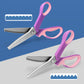 ✂️ Ciseaux Cranteurs en Acier Inoxydable — Bords Zigzag, Poignées Ergonomiques, Couture, Quilting & Scrapbooking, 4 Coloris ✨
