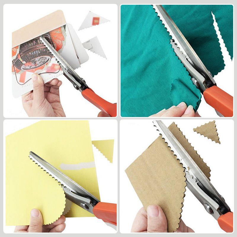 ✂️ Ciseaux Cranteurs en Acier Inoxydable — Bords Zigzag, Poignées Ergonomiques, Couture, Quilting & Scrapbooking, 4 Coloris ✨