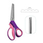 ✂️ Ciseaux Cranteurs en Acier Inoxydable — Bords Zigzag, Poignées Ergonomiques, Couture, Quilting & Scrapbooking, 4 Coloris ✨