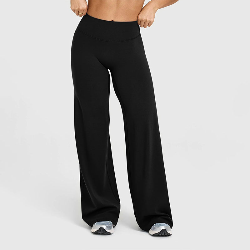 Pantalon Femme Taille Haute – Extensible, Doux, Confortable et Coupe Modern